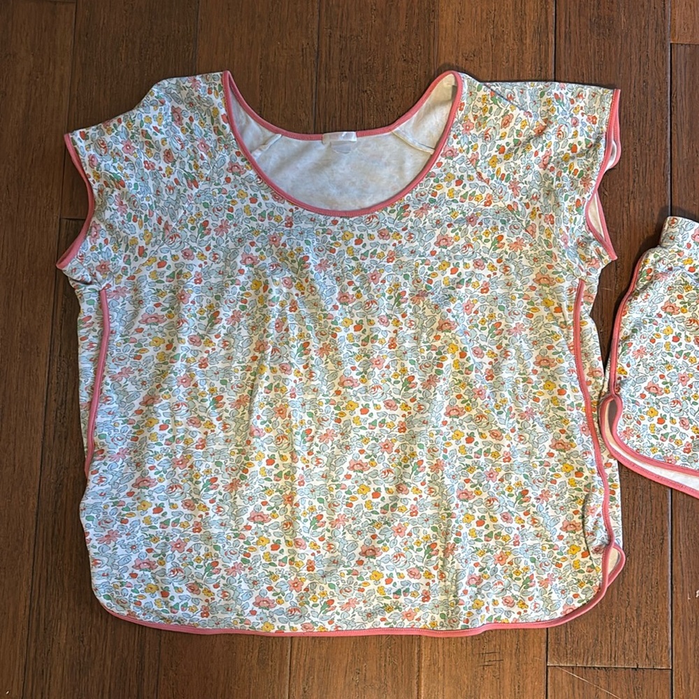 Lake pajamas floral print short set